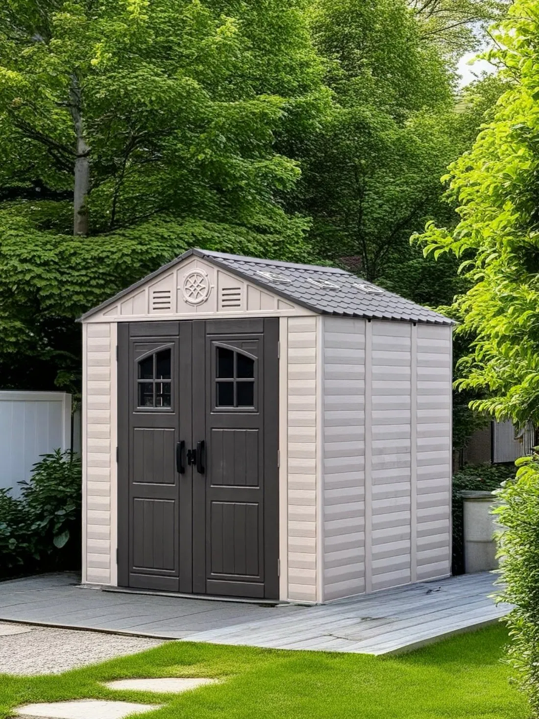 Hot-Selling HDPE Assemblable Storage Room Outdoor Tool Shed