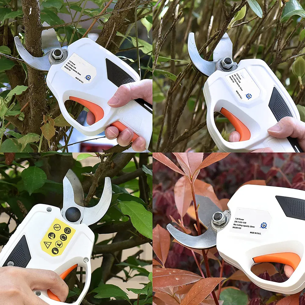 Garden Electric Battery Power Pruner 7.2V Hand Pruning Shear Portable Scissor Cutter for Tree and Branch