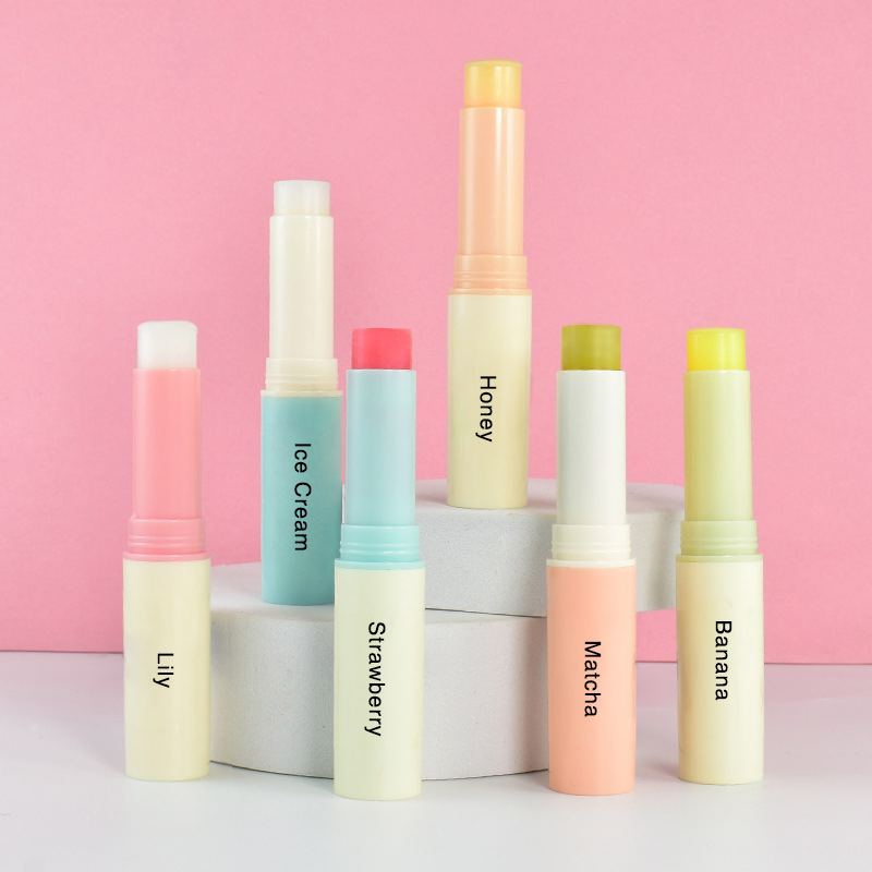 Stock Custom Logo Natural Organic Moisturizing Fruity Lip Balm