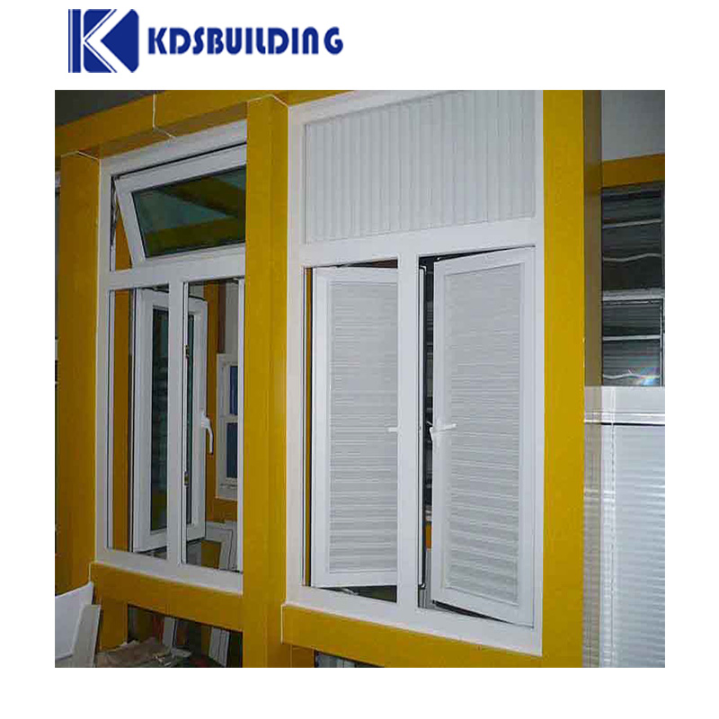 Kdsbuilding Economical PVC Louvre Blade Security Fiberglass PVC R Awning Louver Shutter Window