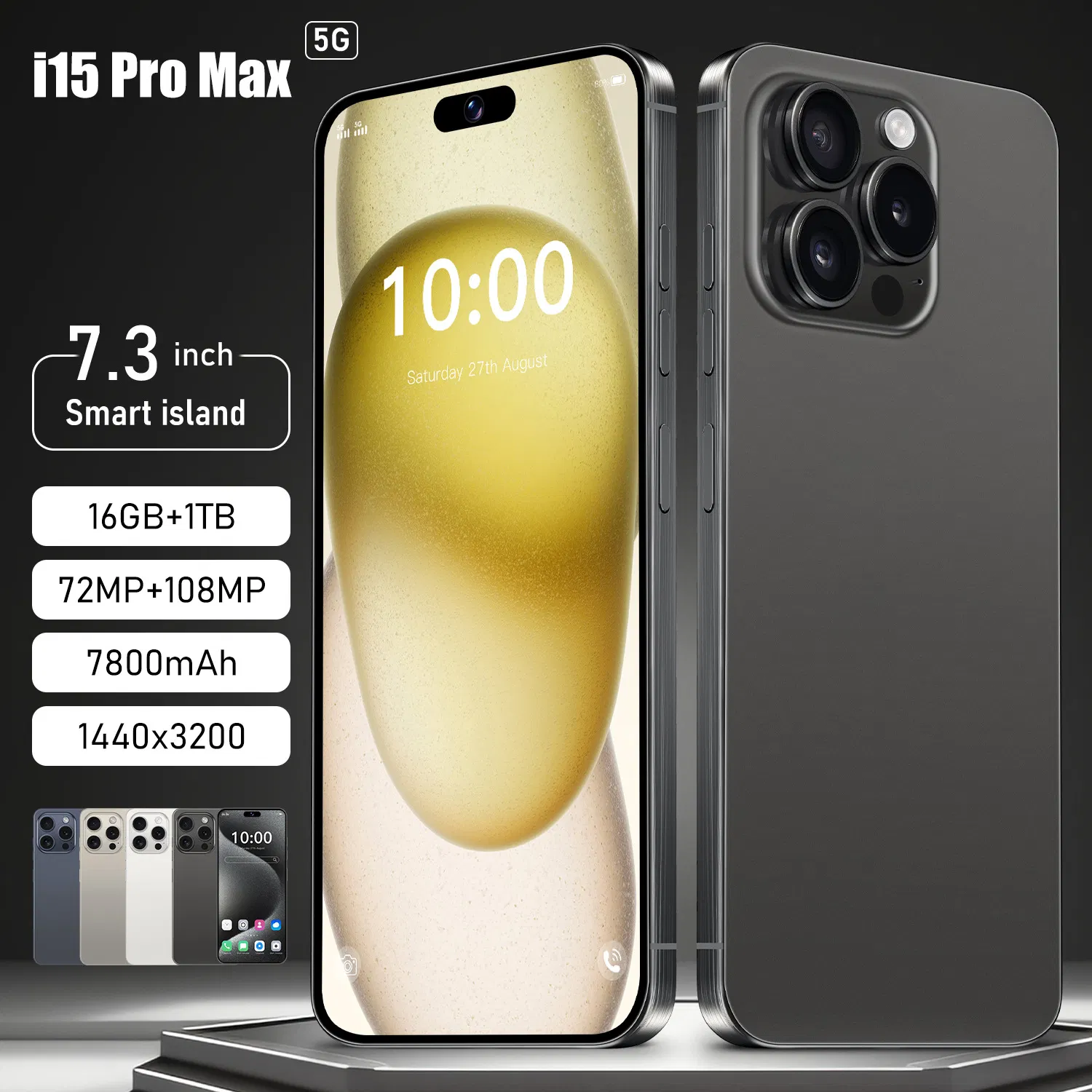 Смартфон 5G I-Phone 15 PRO Max 256GB, защищенный