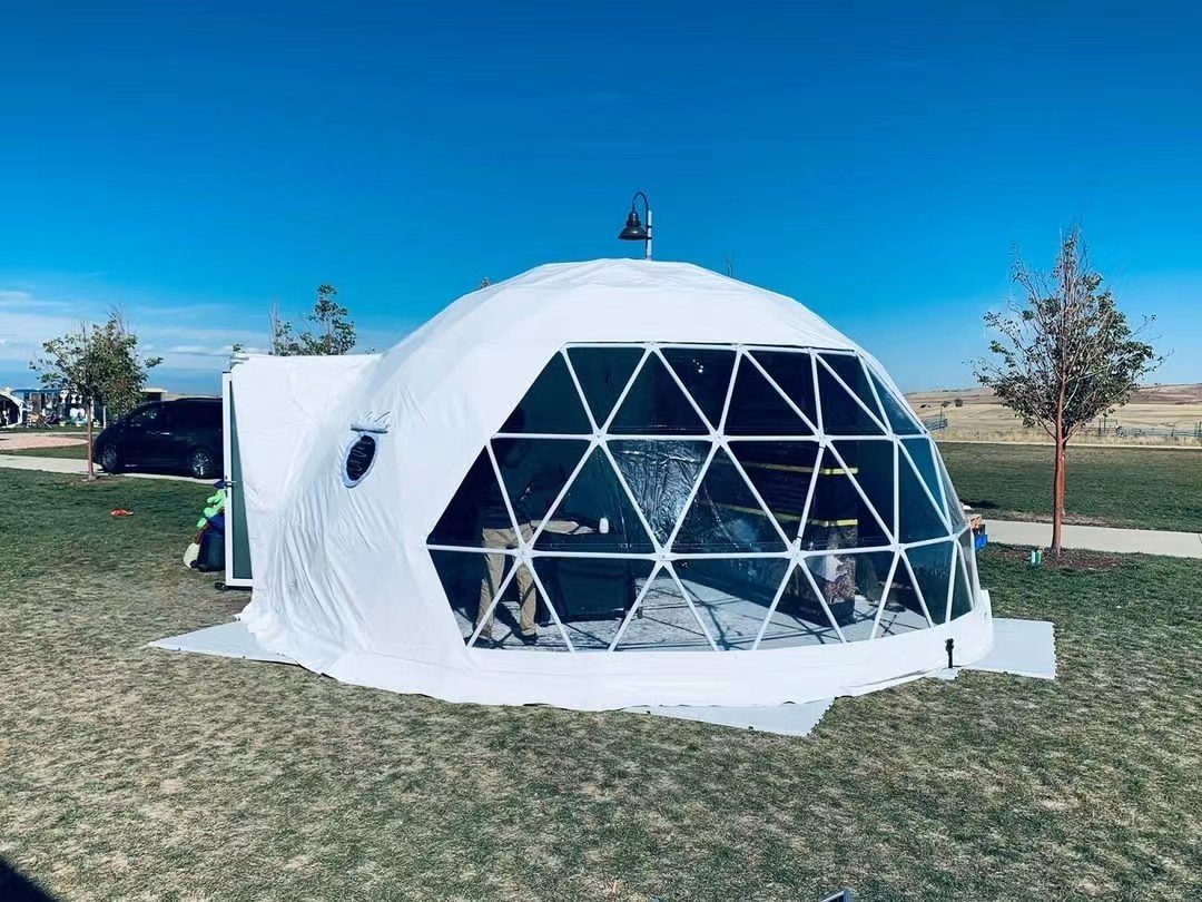 Waterproof Glamping Outdoor Hotel Geodesic Dome Tent for Camping