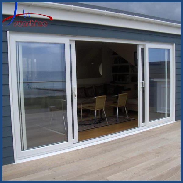 UPVC Balcony Stylish Sliding Door Plastic Sliding Glass Door for Living Room