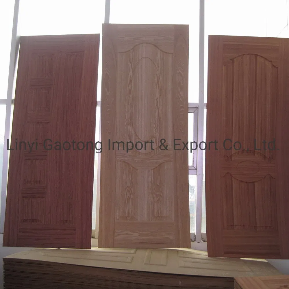3mm Oak Teak Sapele Veneer MDF Moulded Panel Doors for Wooden Door