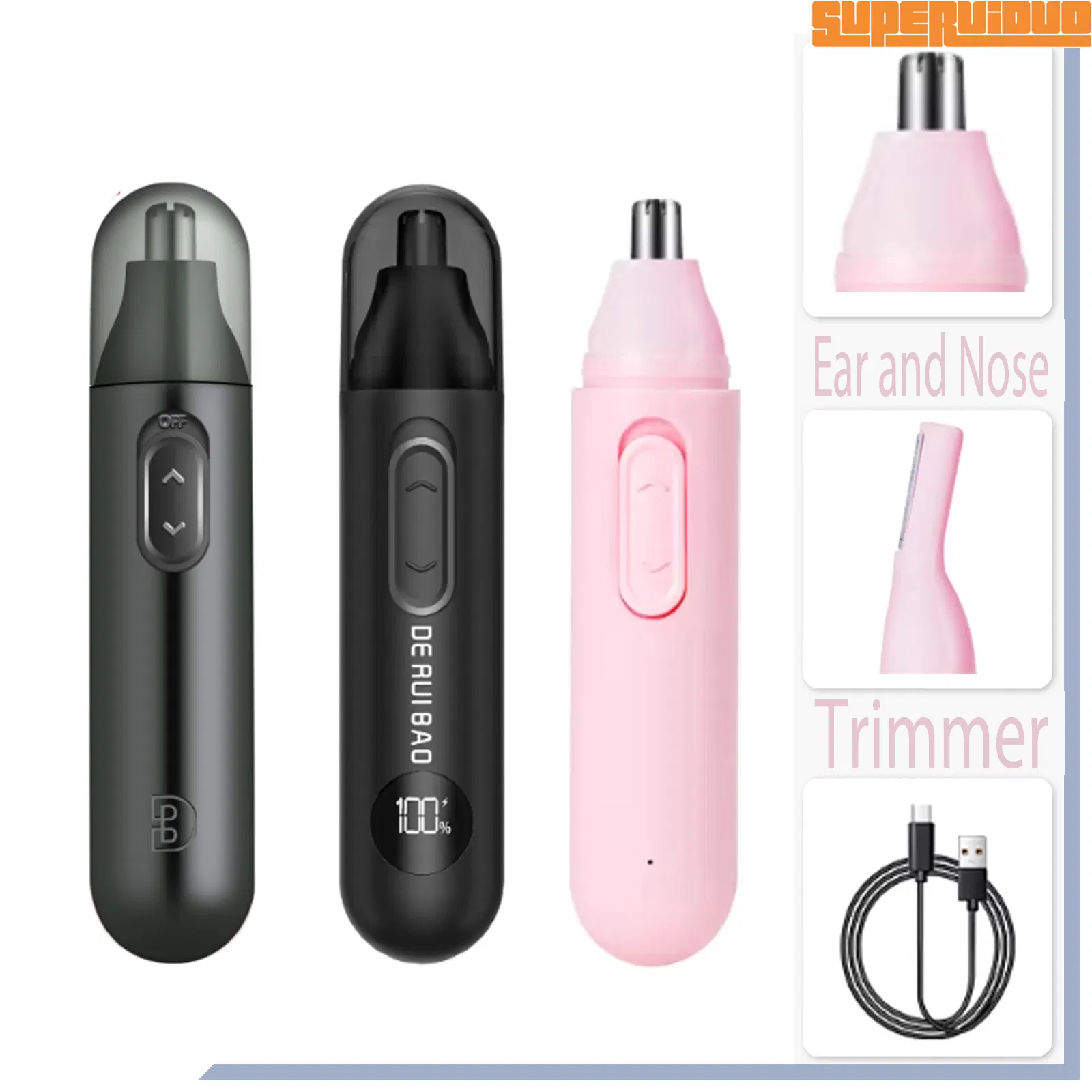 Factory Wholesale Customizable OEM Branding Nose Hair Trimmer