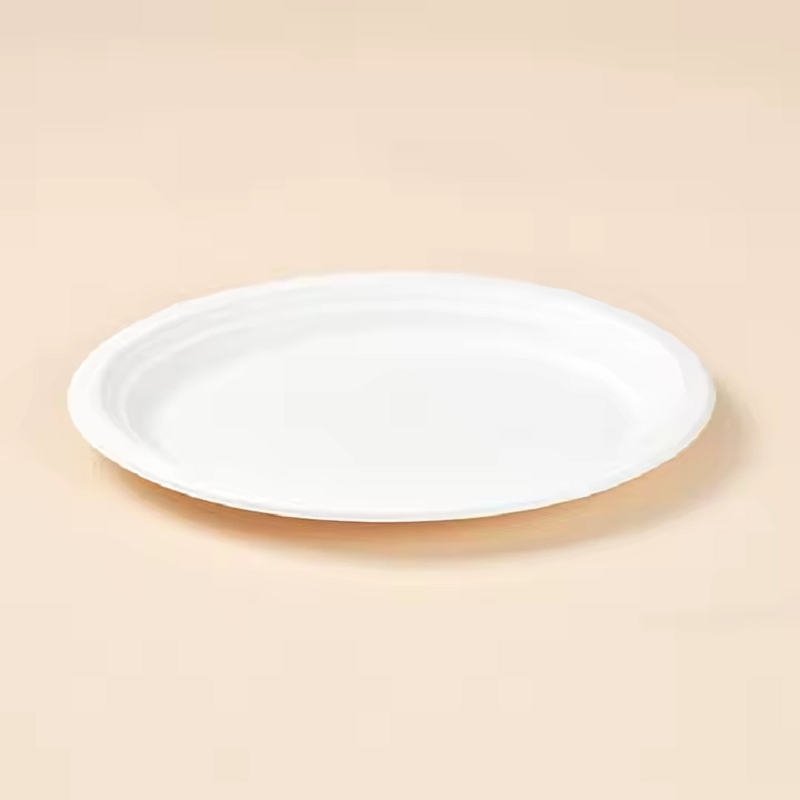 Supplier Biodegradable One Time Use Microwave Safe PP+Rice Husk Disposable Plates