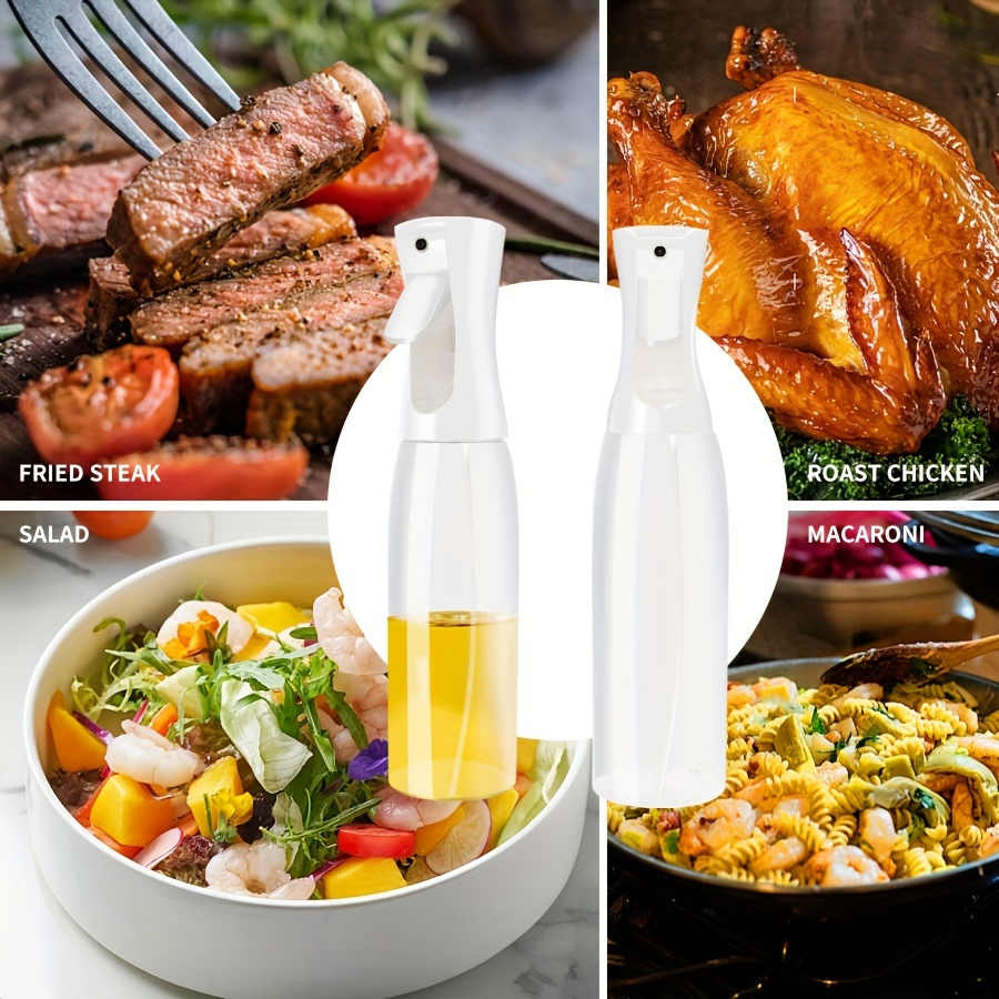 300ml Olive Oil Sprayer Mister, Food-Grade Glass Oil Spray Bottle for Kitchen Cooking, Outdoor Camping & BBQ
