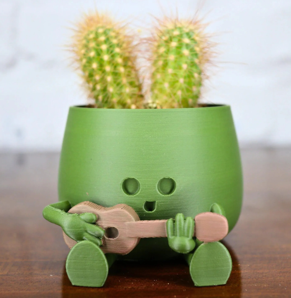 Горшок цветочный глазурованный смайлик большой маленький