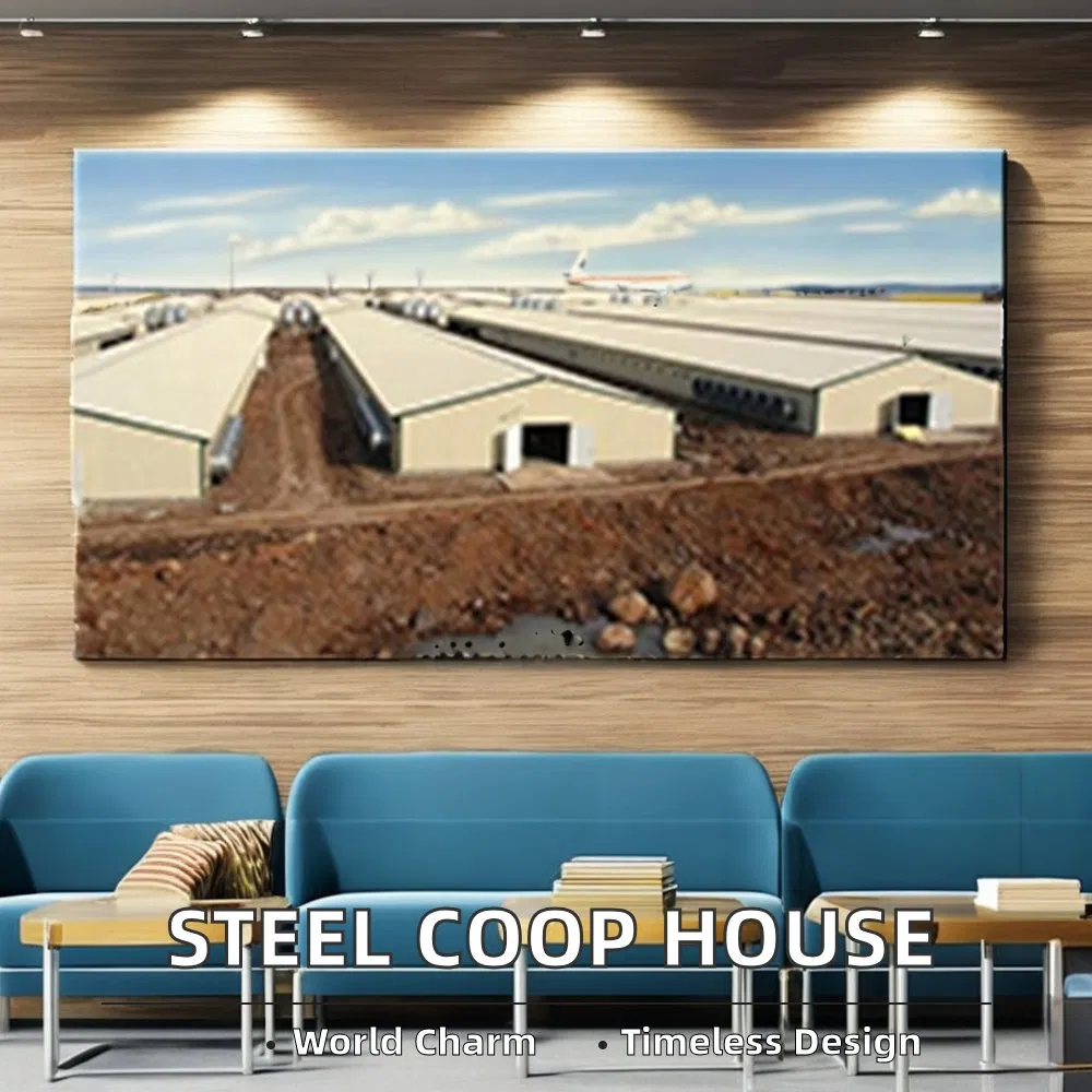 Prefab Galvanized Steel Chicken Farm with Automatic Equipments