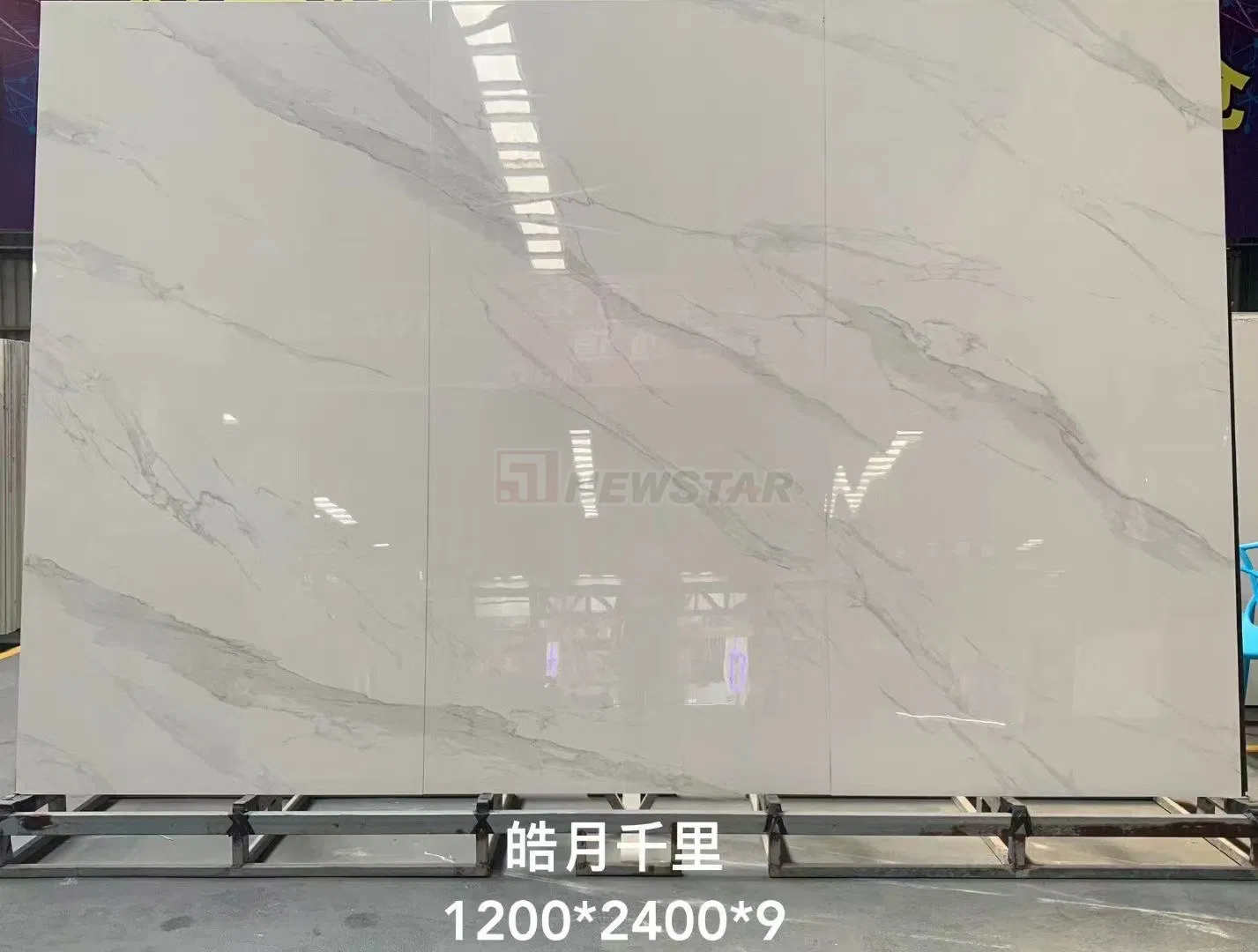 Newstar Wholesale Price Sintered Stone Slab Cheap Polished Honed Nature Marble Veins Slab for Background Wall