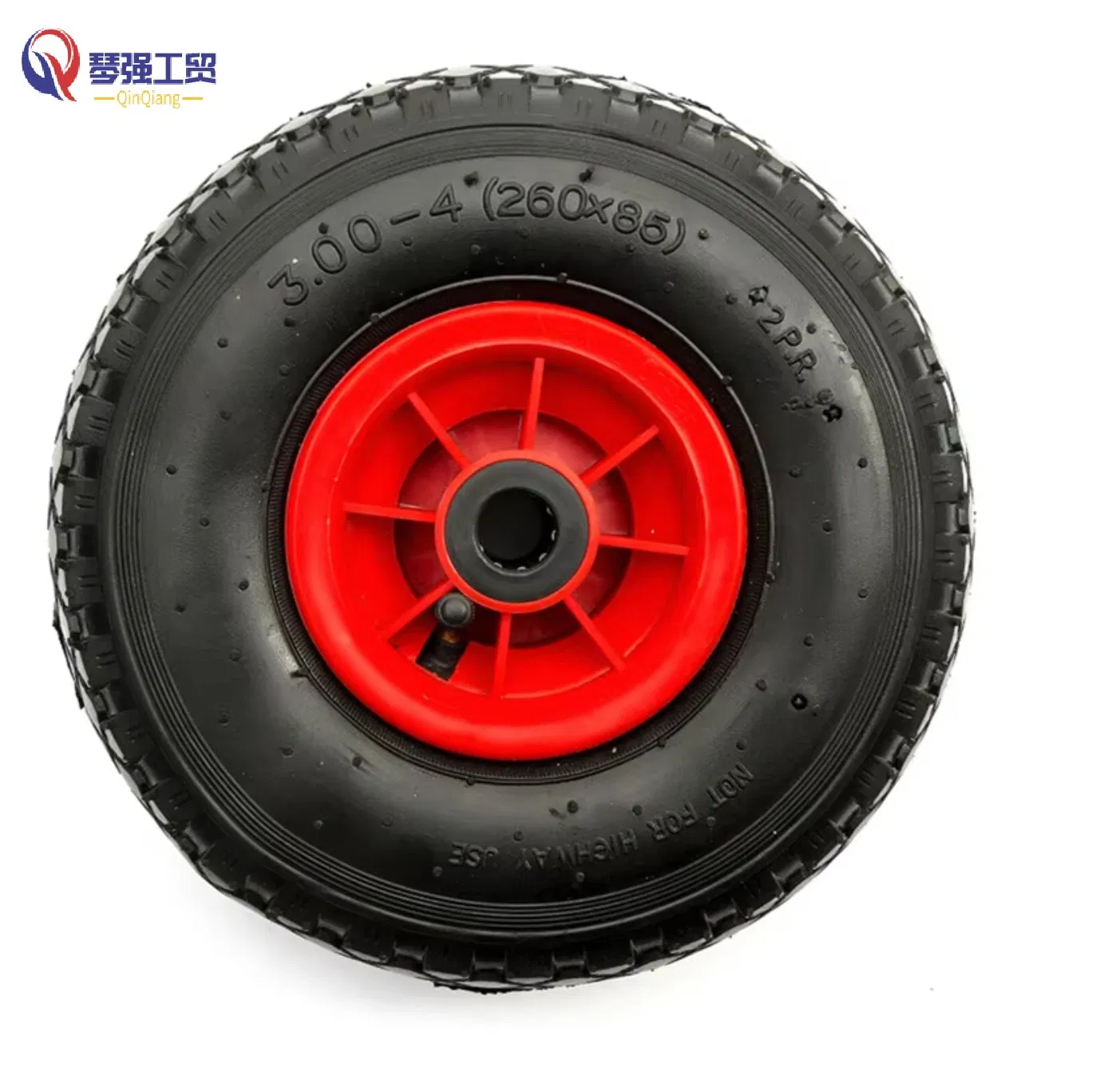 10 Inch 3.00-4 Heavy Duty Pneumatic Wheel Barrow 10" Tyre 260X85 Bent Valve Wheelbarrow Wheel Hand Trolley Wheel