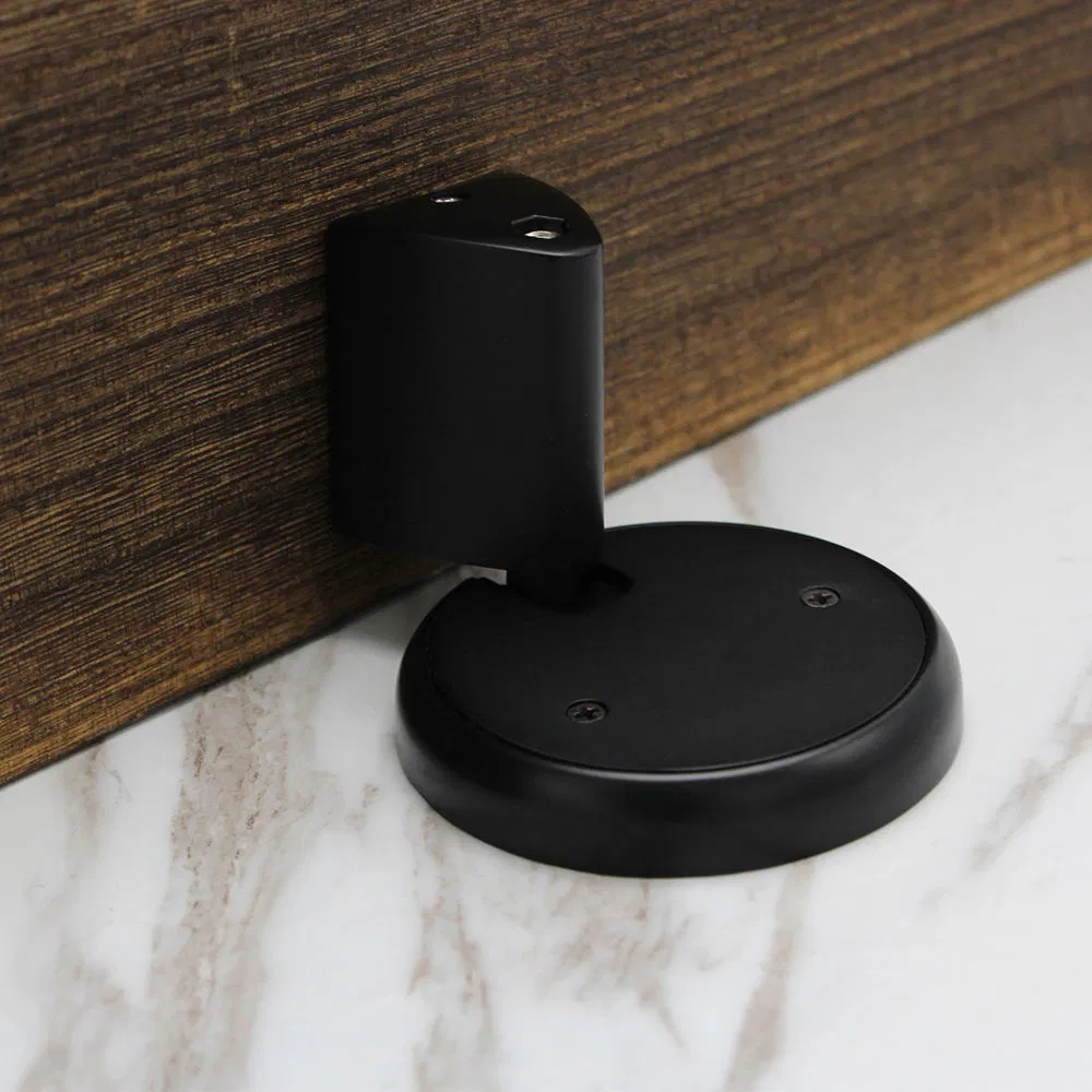 Hidden Matt Black Decorative Mechanical Non-Magnetic Push Type Door Suction Door Stopper
