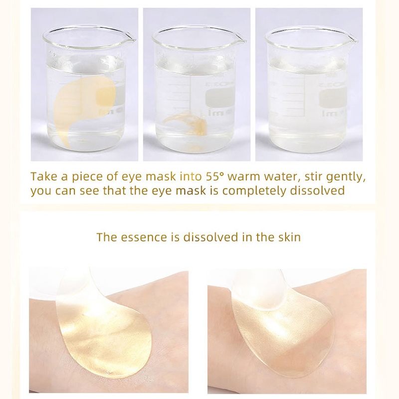 Wholesale Hot Sale 24K Eye Jelly Mask Deep Repairing Moisturizing Collagen Under Eye Patches