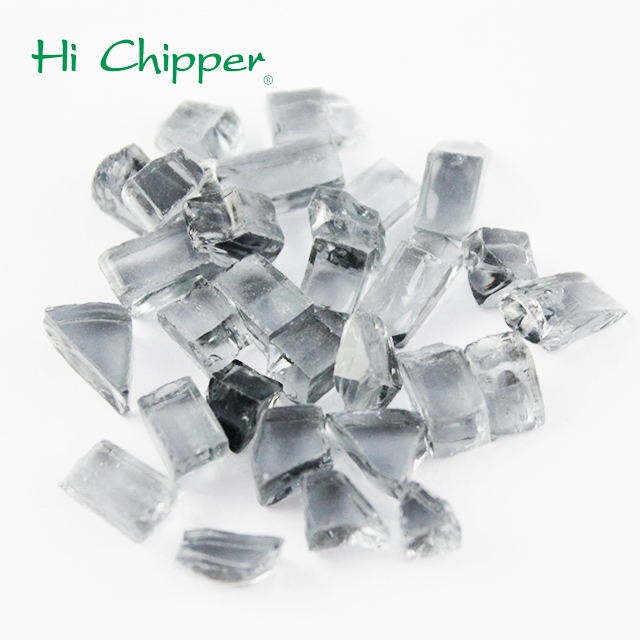 Decorayine Glass Granule Fire Glass for Fireplace Fire Pit