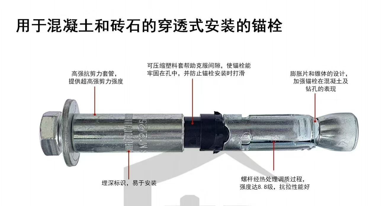 Factory Supplied Set Anchor Expansion Bolt Galvanzation