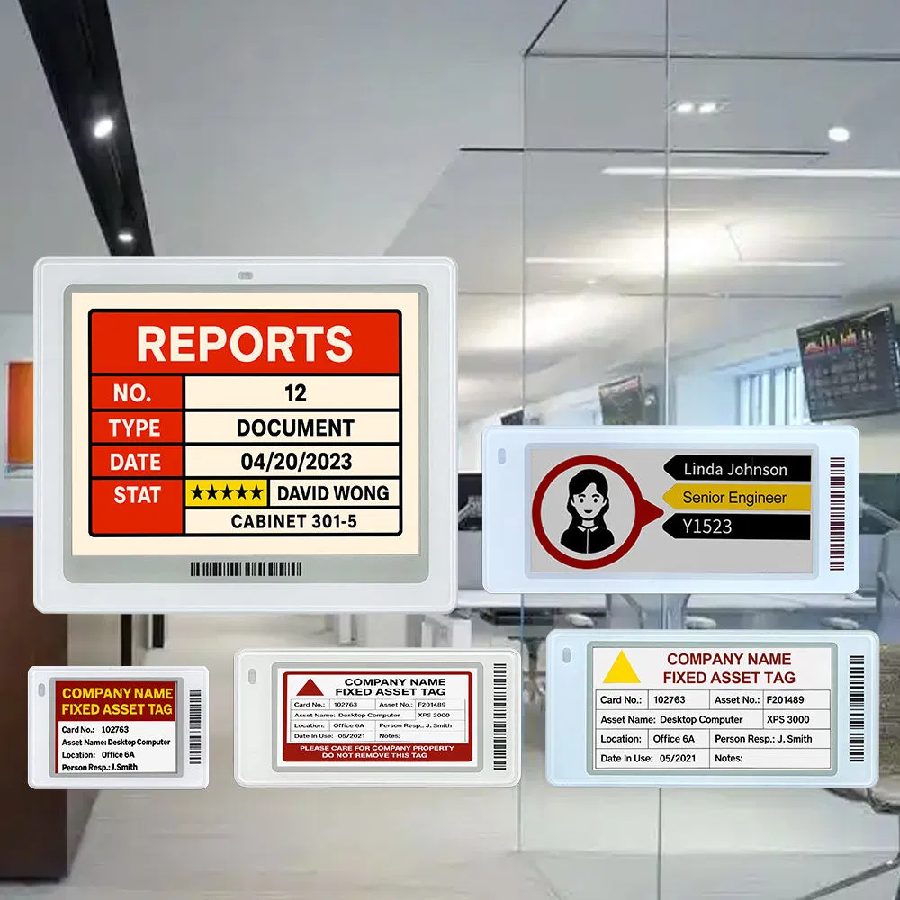 Customized to Sample Digital Smart Office Solution Conference Meeting Room 11.6 Inch 4 Color Epaper Bluetooth Large E Ink Display Crash Prevention