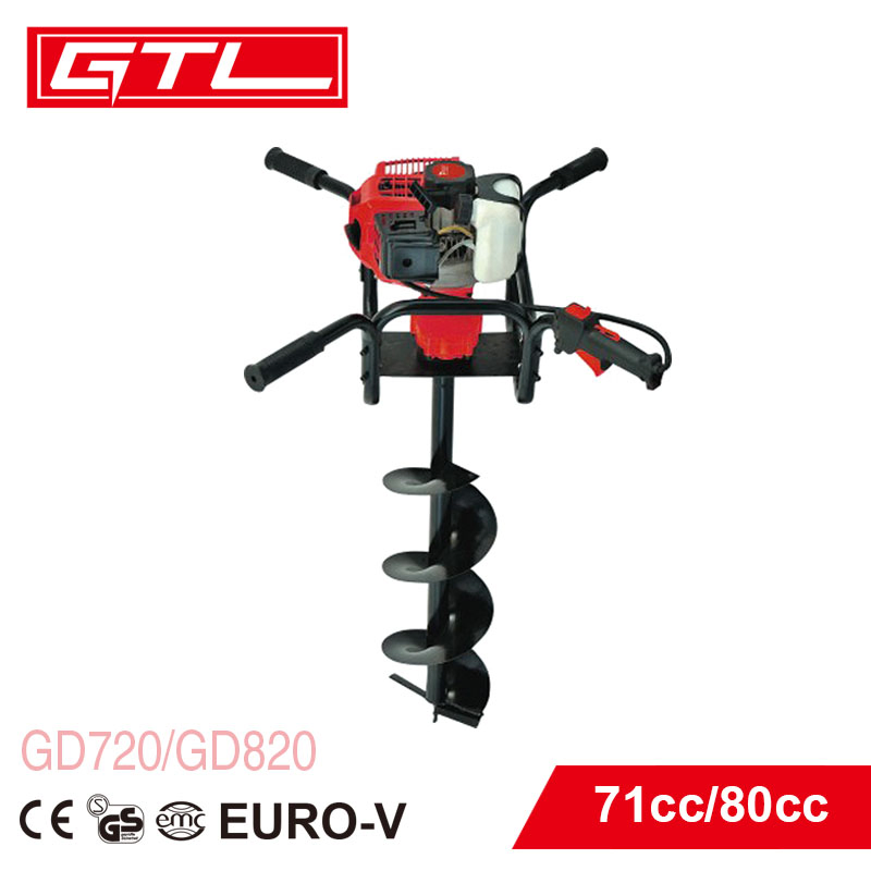71cc/80cc High Quality Durable Drilling Machine Gasoline Post Hole Digger Earth Auger
