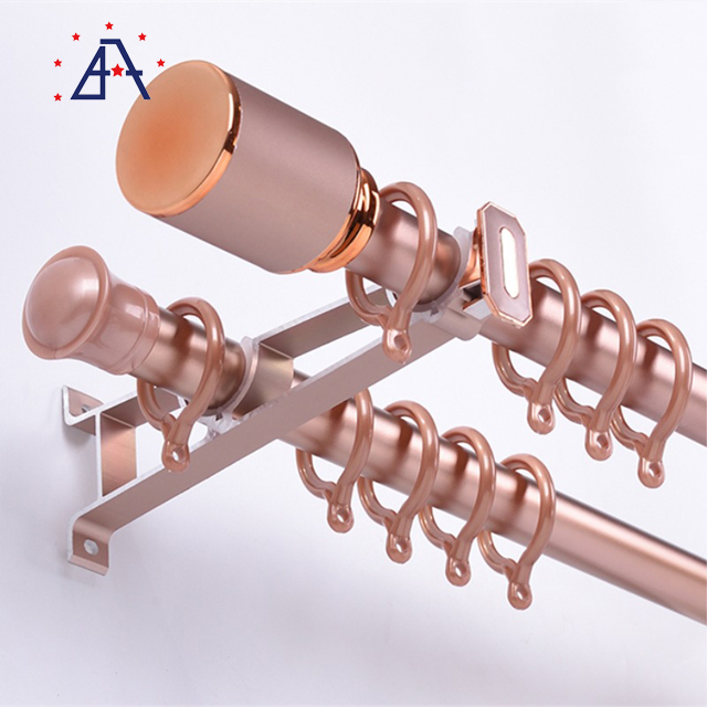 Fashion Design Double Aluminium Roman Curtains Rod