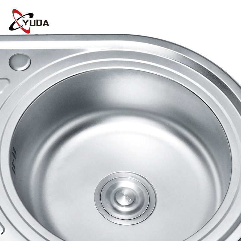 Modern Outdoor Kitchen Sink Polished Single Bowl Stainless Steel Kitchen Sink