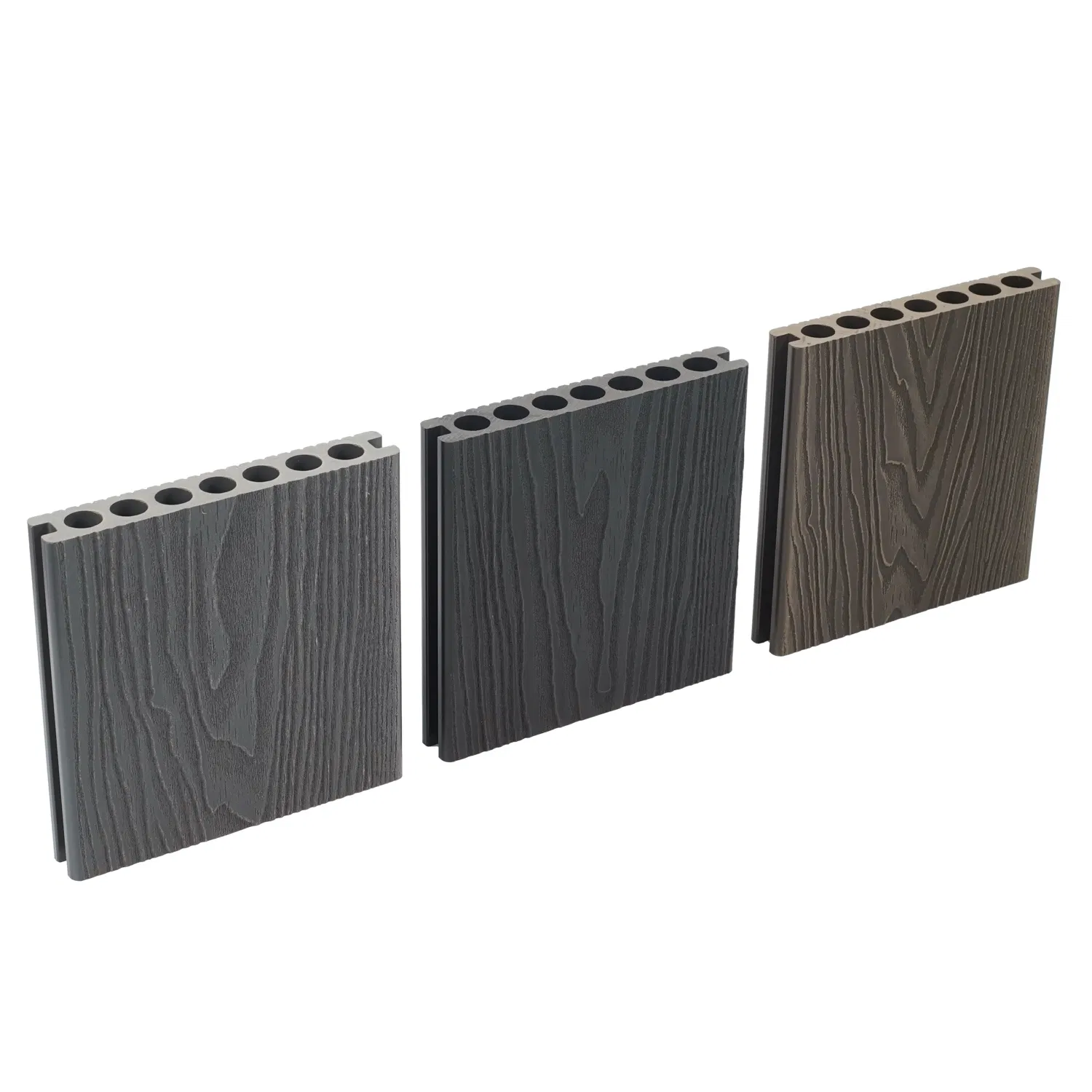 Outdoor WPC High Quality PVC Wooden Flooring Grain Embossing Floor Plank WPC Tech Wood Decking Wood Plastic Composite Decking Flooring