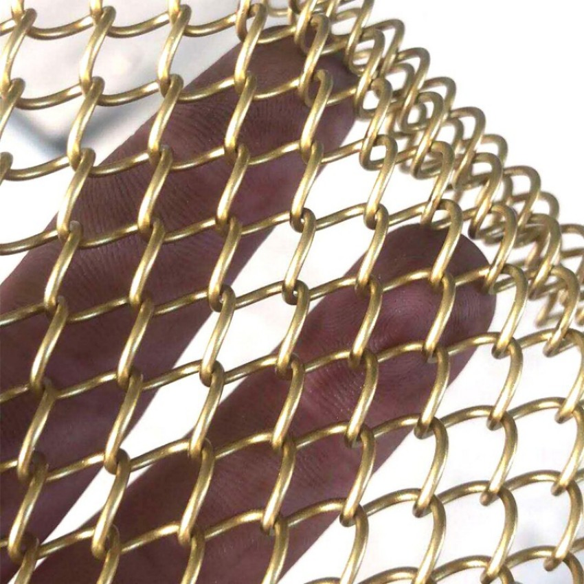 Decorative Metal Coil Mesh Drapery Stainless Steel Curtain for Beauty Salon Divider Ceiling Hanging and Interior Design