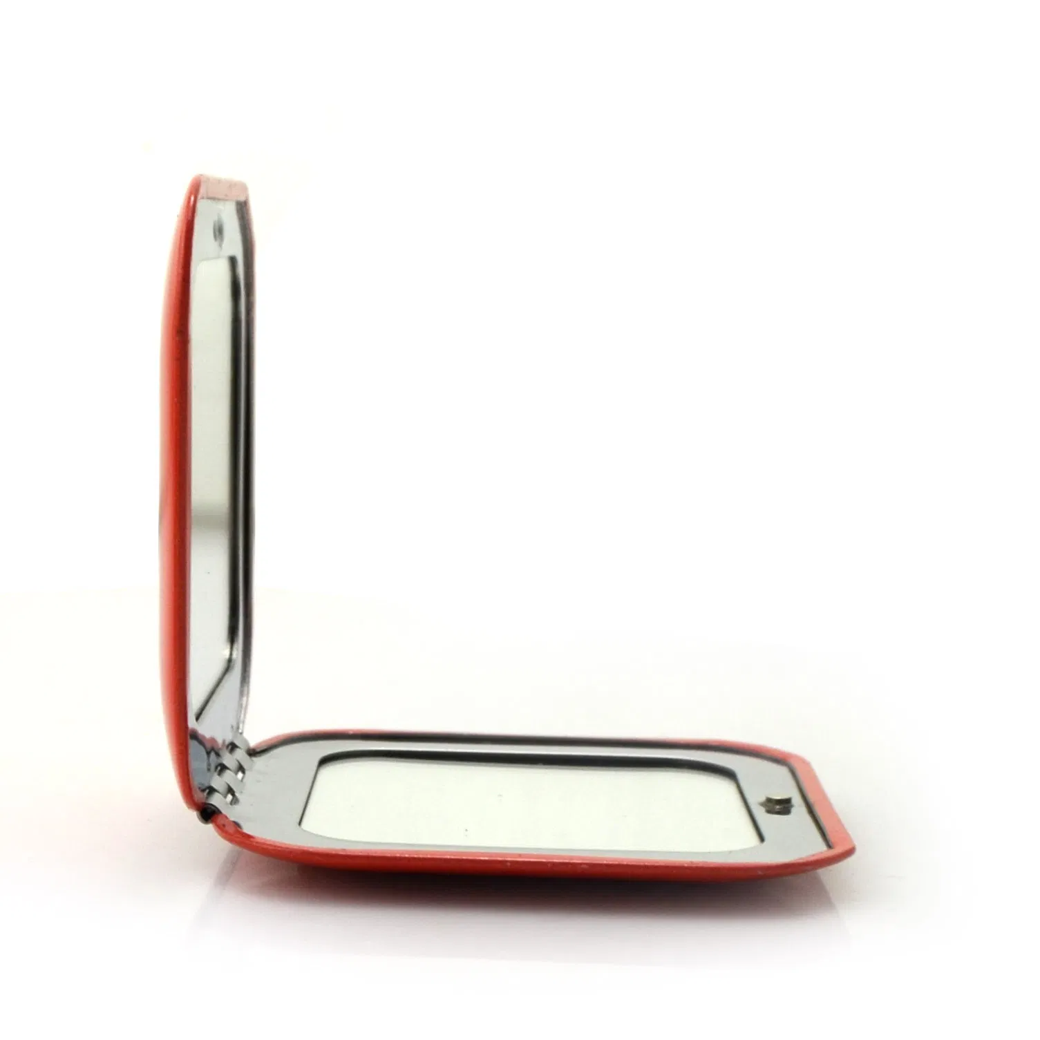 Metal Square Shape Basic Double Sides Magnifying Cosmetic Mirror for Makeup