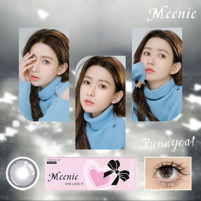 Meenie Big Eyes 1day Color Contact Lenses Witth Power 0.00 to -8.00