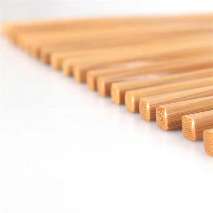 24cm Eco-Friendly Reusable Gift Custom Logo Print Twist Shape Bamboo Chopsticks for Cooking and Eating