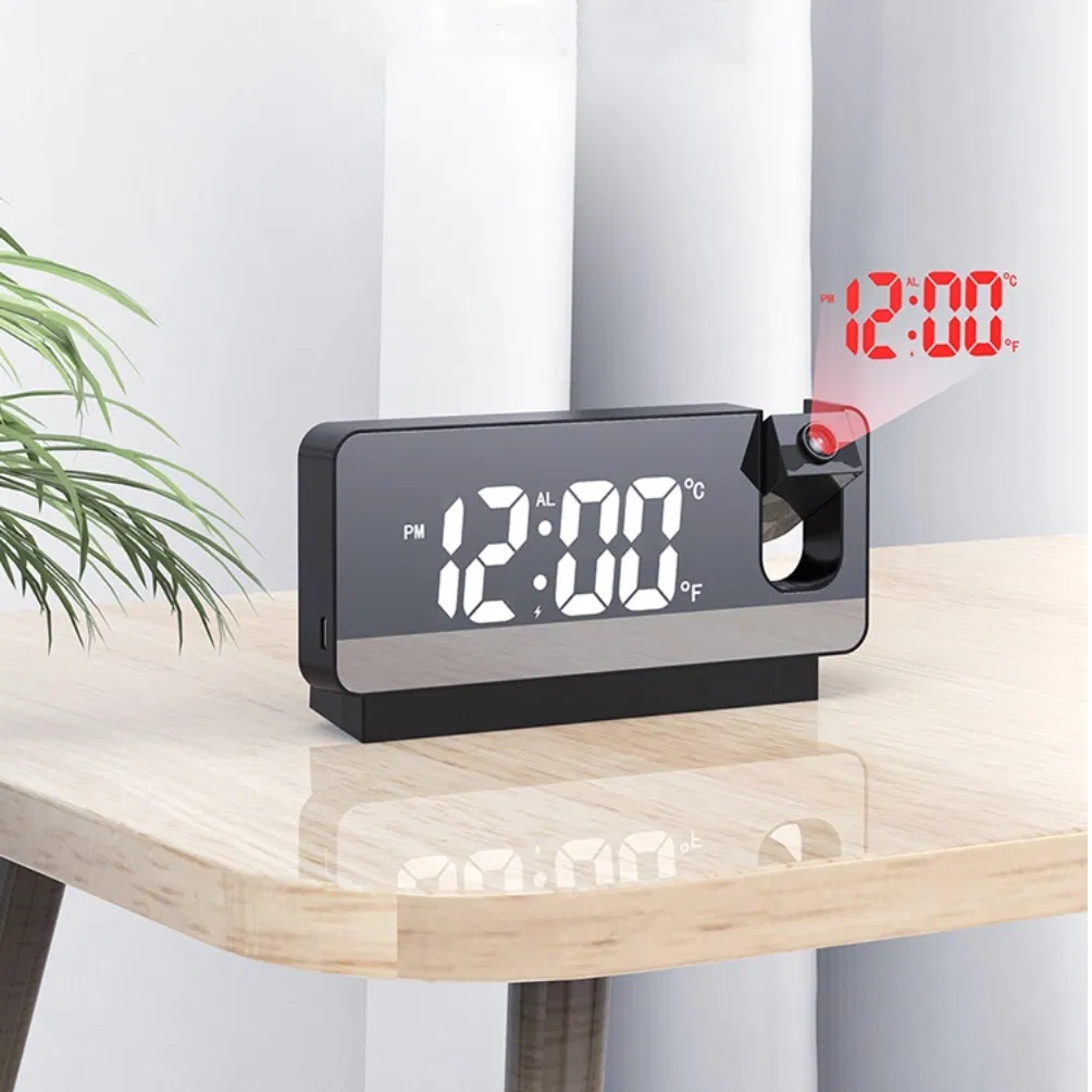 New Projector Desk Alarm Clock Table Electronic Alarm Clock Digital LED