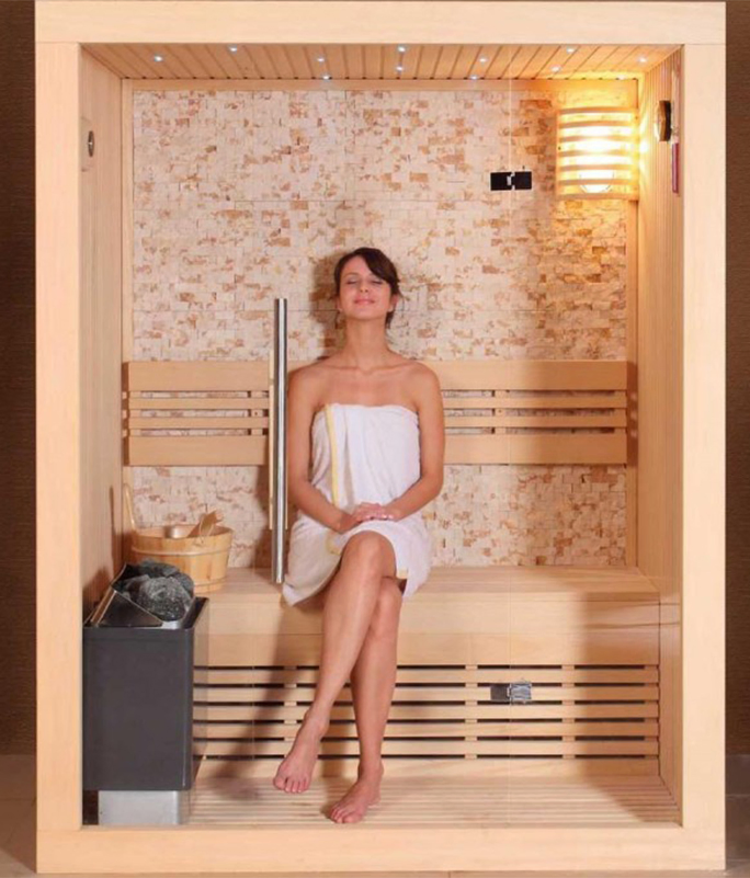 Finnish Saunas Steam Sauna with Hawiya Sauna Stove