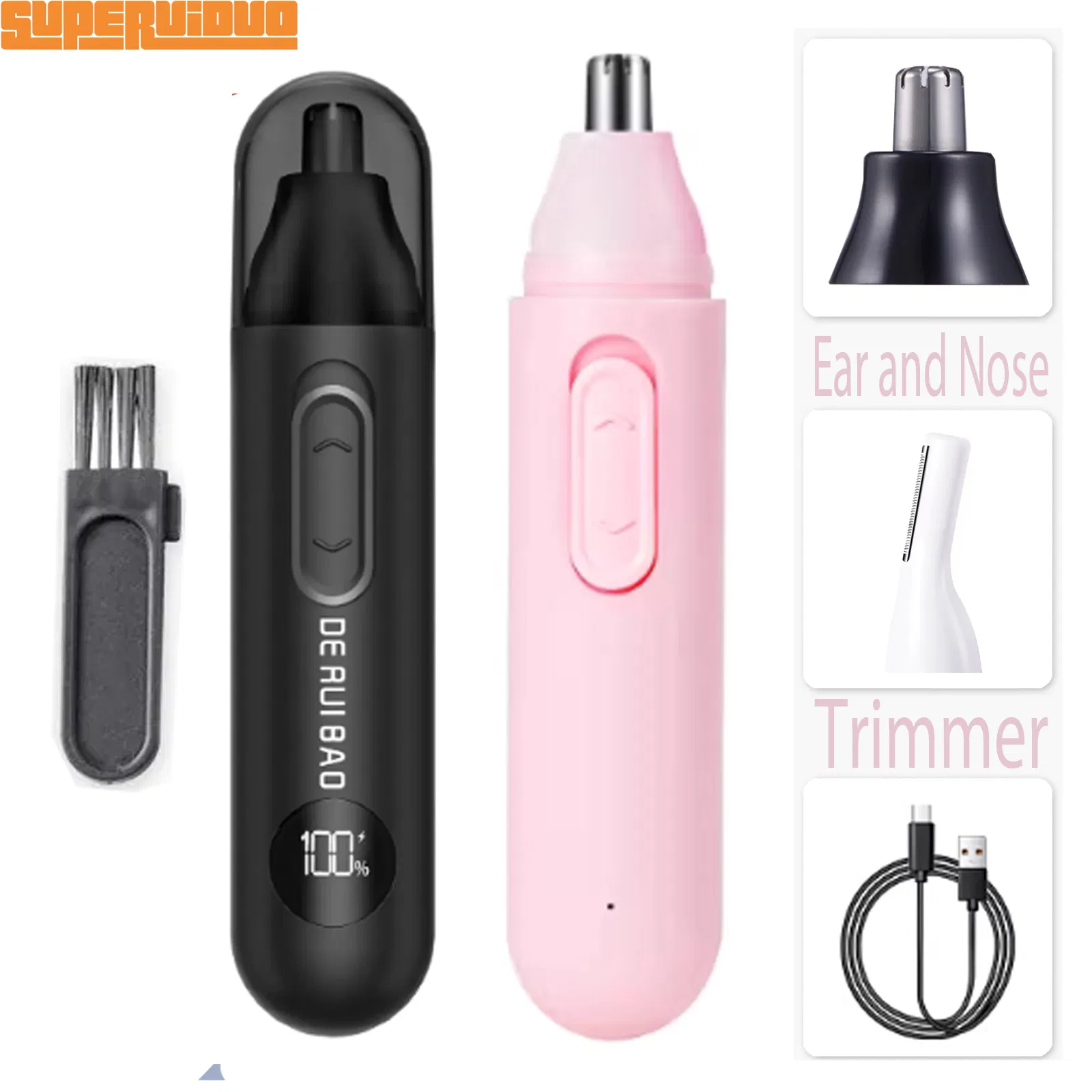 Clean Finish Facial Hair Grooming Ear and Nose Trimmer