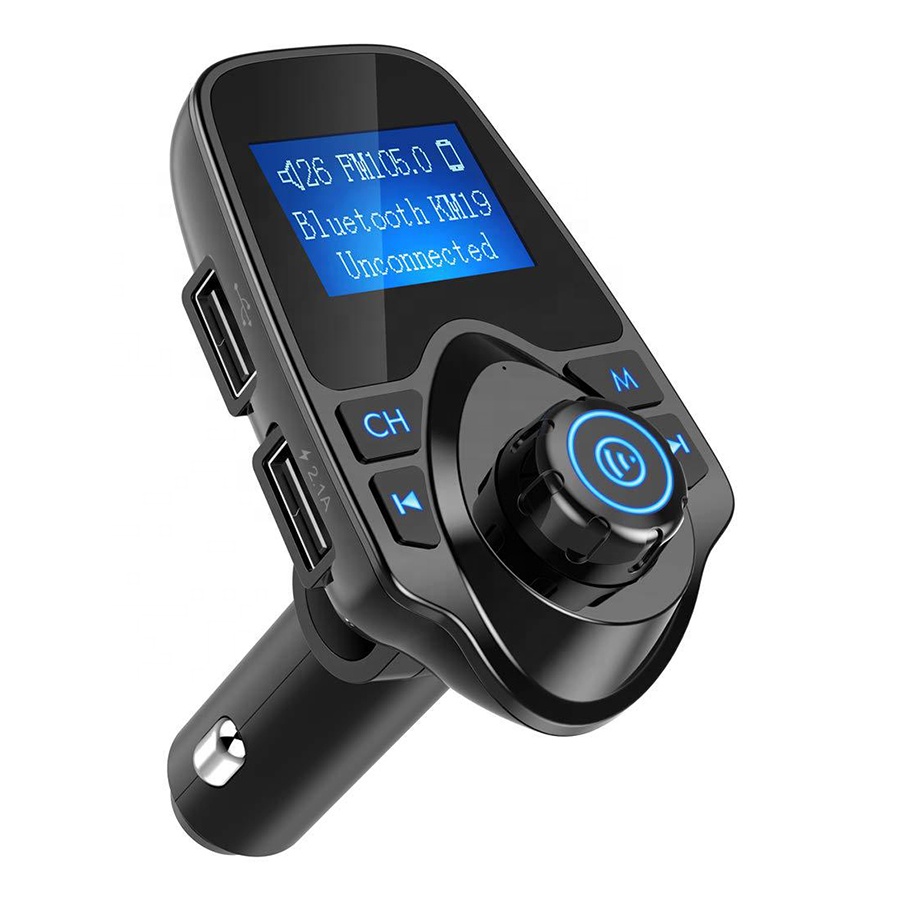 FM трансмиттер автомобильный T11 громкая связь USB зарядка