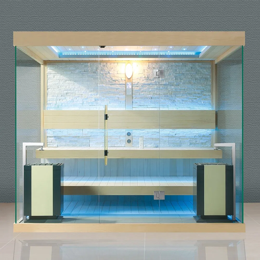 Сухая сауна из кедра на 2 человек с панелью управления