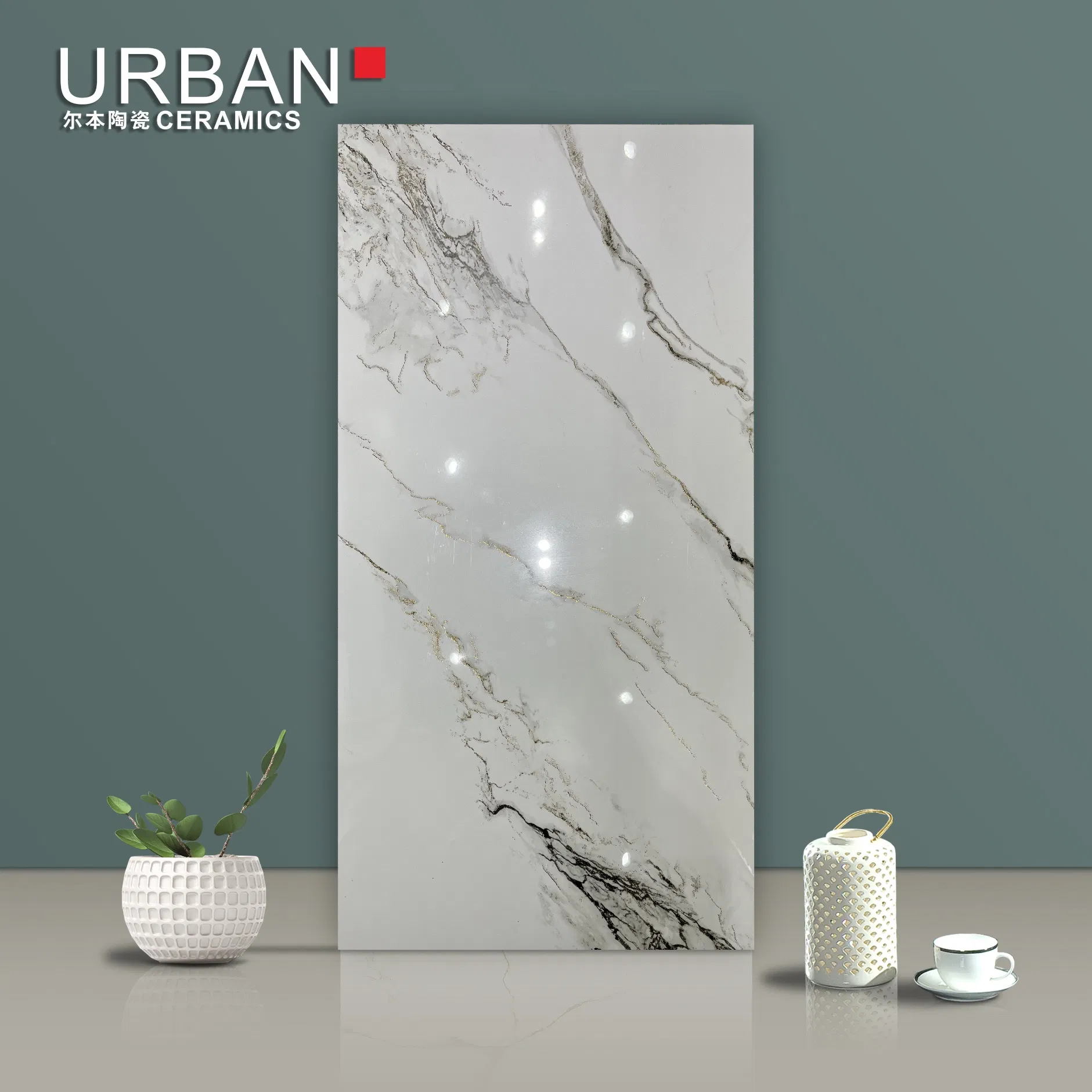 Best Quality Gilter Golden DOT K Line 600*1200mm Glazed Polished Porcelain Floor Tile