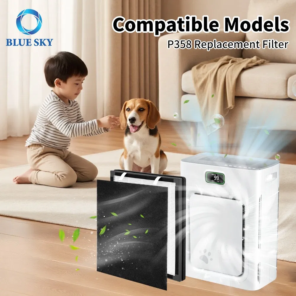 P358 Air Purifier Replacement Filter, Pet Hair Dander Odor Removal HEPA Activated Carbon for Heapets P358 - OEM Air Filter Manufacturer