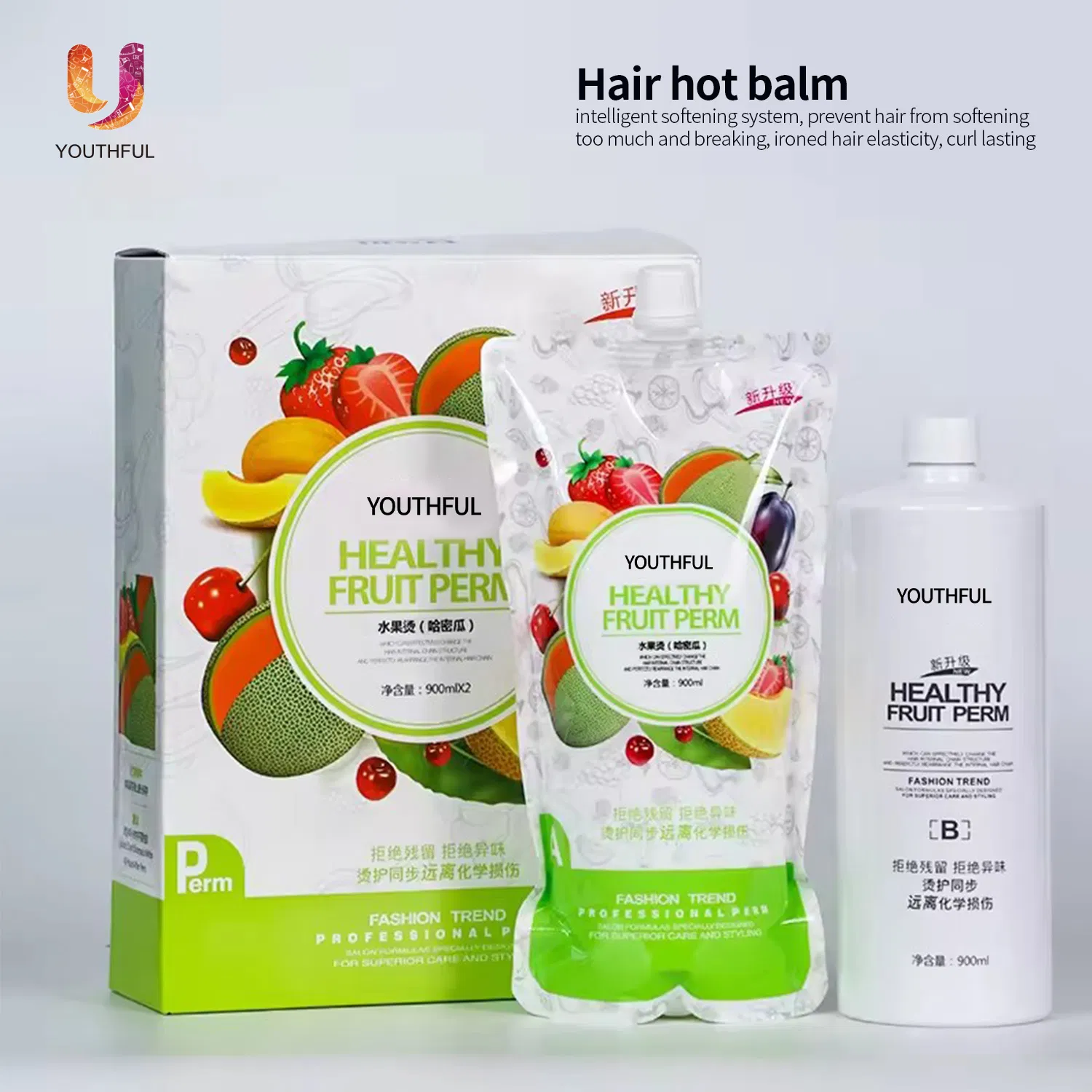 Wholesale Hair Care Moisturizing Fruity Straight Hair Curling Perm Cream