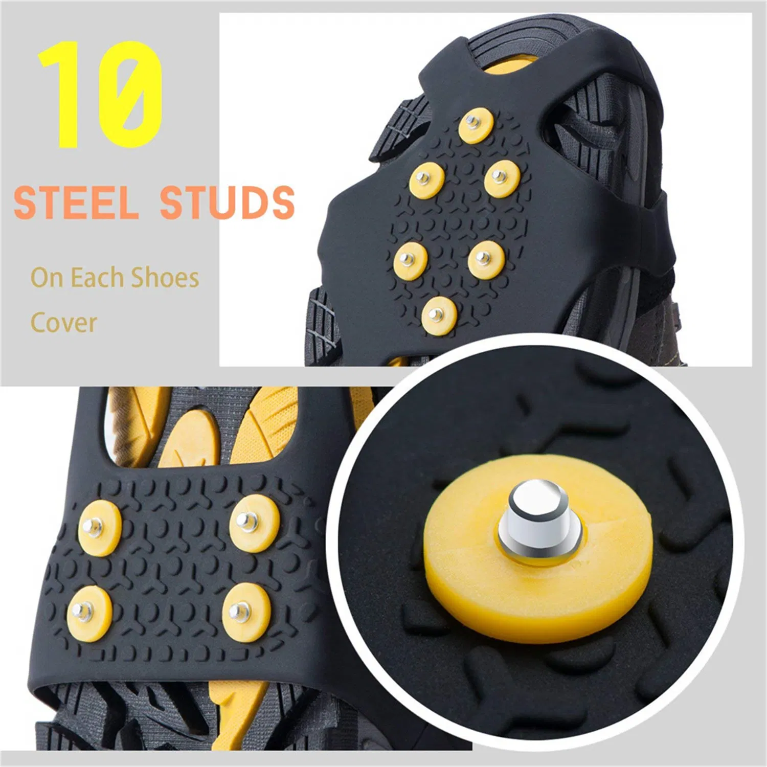 New Design Non-Slip Safety Shoe Cover Snow Ice Cleats OEM Factory