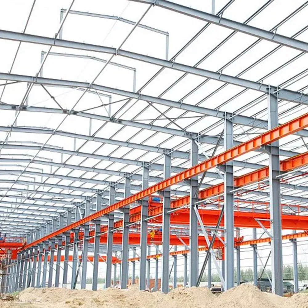 New Design Prefabricated Industrial Light Sandwich Panel Steel Structure Workshop