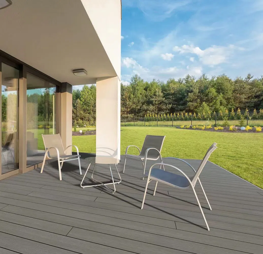 Natural Wood Texture Wide Design Coextrusion WPC Wood Composite Decking for Outdoor Usage