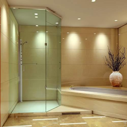 10mm Thick Cut to Size Clear Toughened Shower Room Door Frosted Glass Panels for Sale