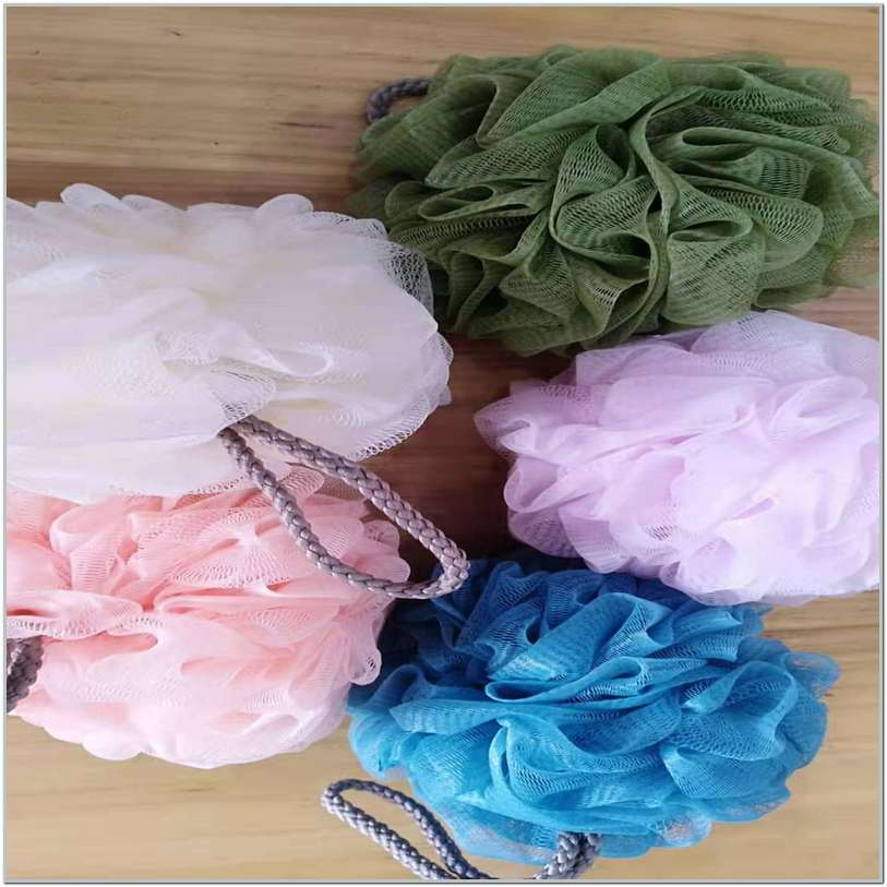 Hot Sale Bath Shower Ball Sponge Multicolor Exfoliating Bath Sponge Body Scrubber for Women and Men