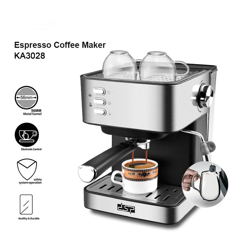 European Standard Italian Espresso Aluminum Semi-Automatic Coffee Maker Machine