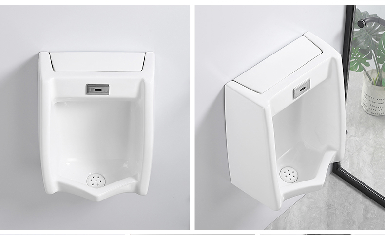 Wall Hung S-Trap or P-Trap Wc Washroom Men Urinal with Sensor Flusher Best Quality Urinal Used in Hotel or Home Bathroom