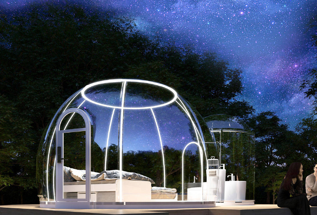 PC Dome House Starry Sky Room for Oversea Sales Transparent Bubble House