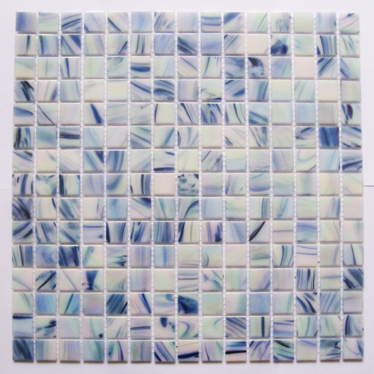 Мозаика из стекла Blue Iridium, 20x20 мм