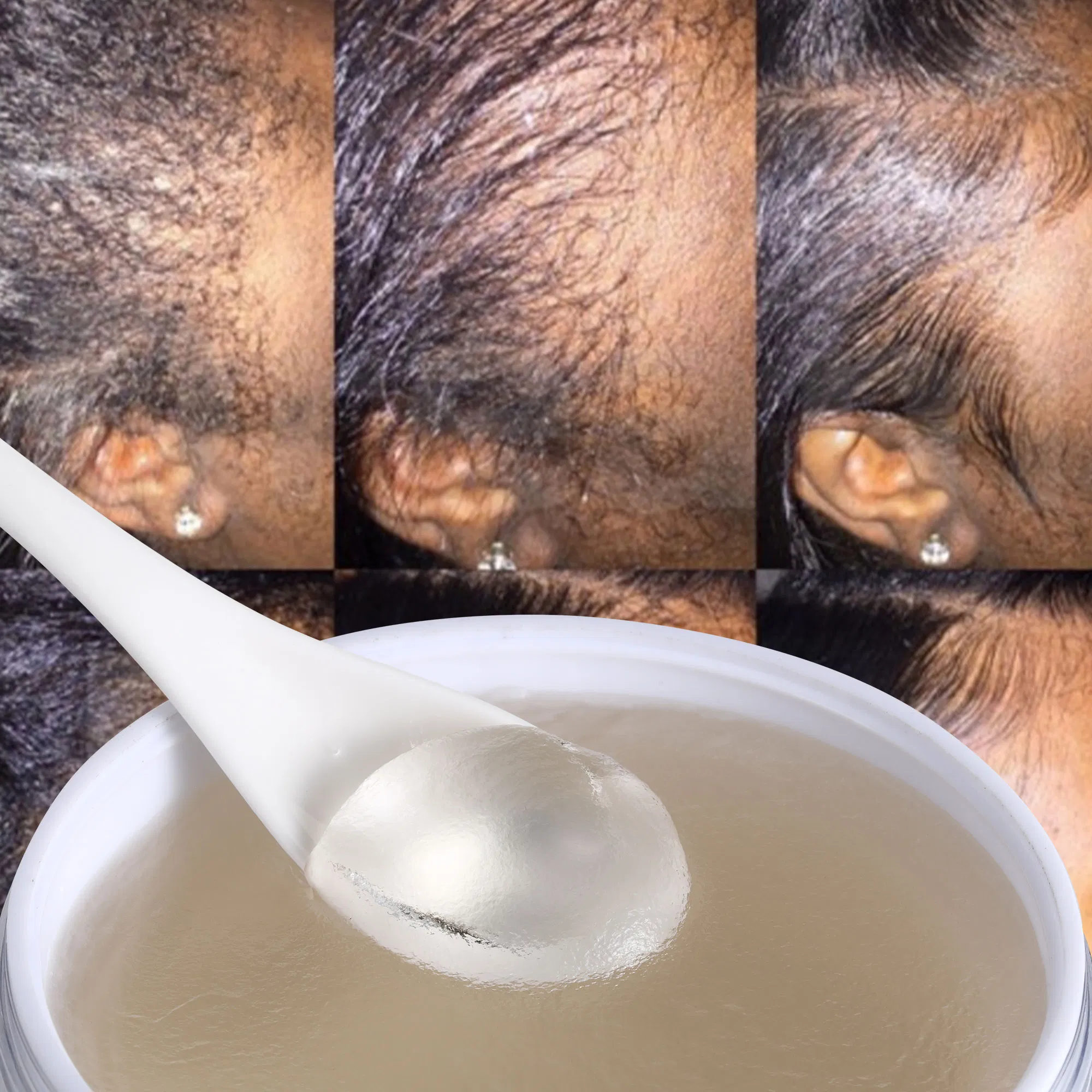 Custom Own Brand Long Lasting Mens Hair Care Styling Products Edge Effect Hair Edge Control Gel Wax for Black Women