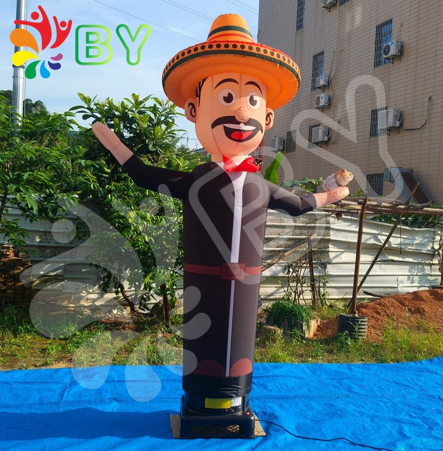 Advertising Promotional Inflatable Tube Sky Dancer Customized Air Dancer Inflatable Wave Man One or Two Legs