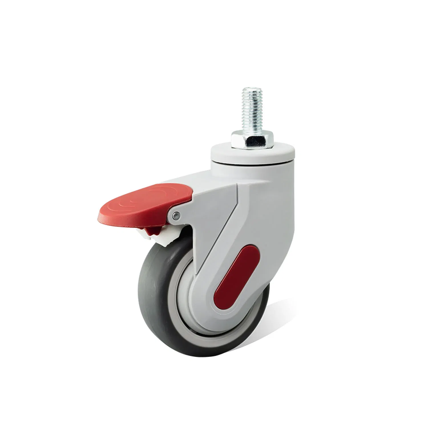 3" Screw-Type Swivel All-Plastic Medical Single-Axis Caster