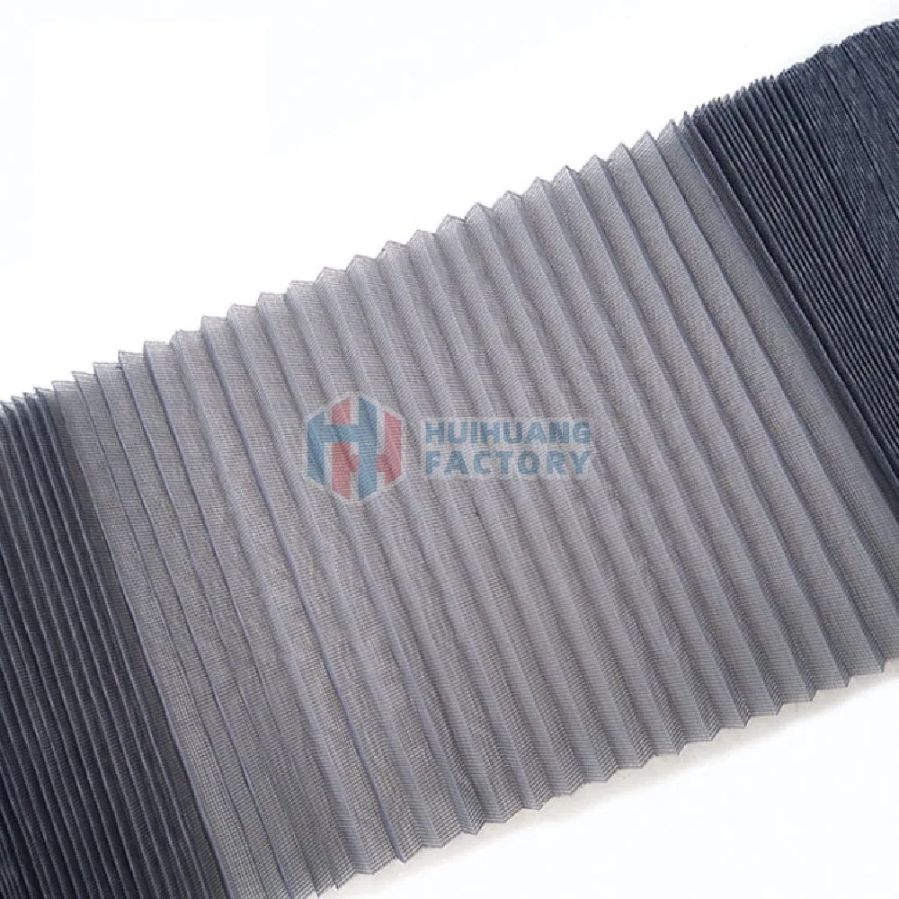 Zigzag Mosquito Screen Net Pleated Window Insect Screen Mesh Polyester Folding Retractable Screen Net