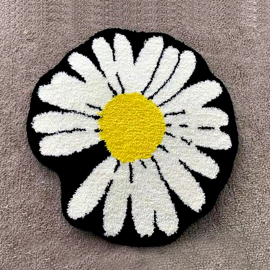 Waterproof Custom Door Mat Design Washable Reversible Handmade Hand Tufted Carpets Anti Slip Bath Mats